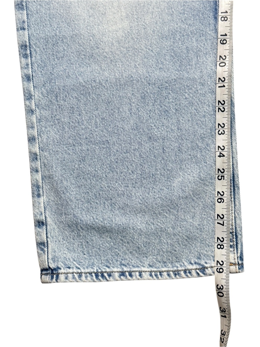 H&M &Denim Baggy Low Waist Jeans Light Wash 100% Cotton US 6 EU 38 - Picture 7 of 9